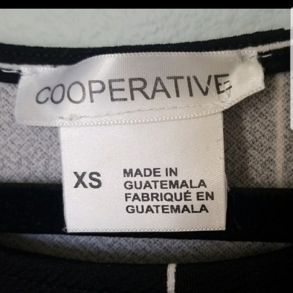 Cooperative Anthropologie windowpane black and white peplum top XS - Picture 6 of 8